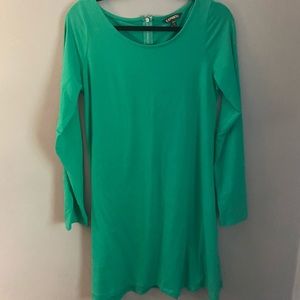 Express long sleeve shift dress